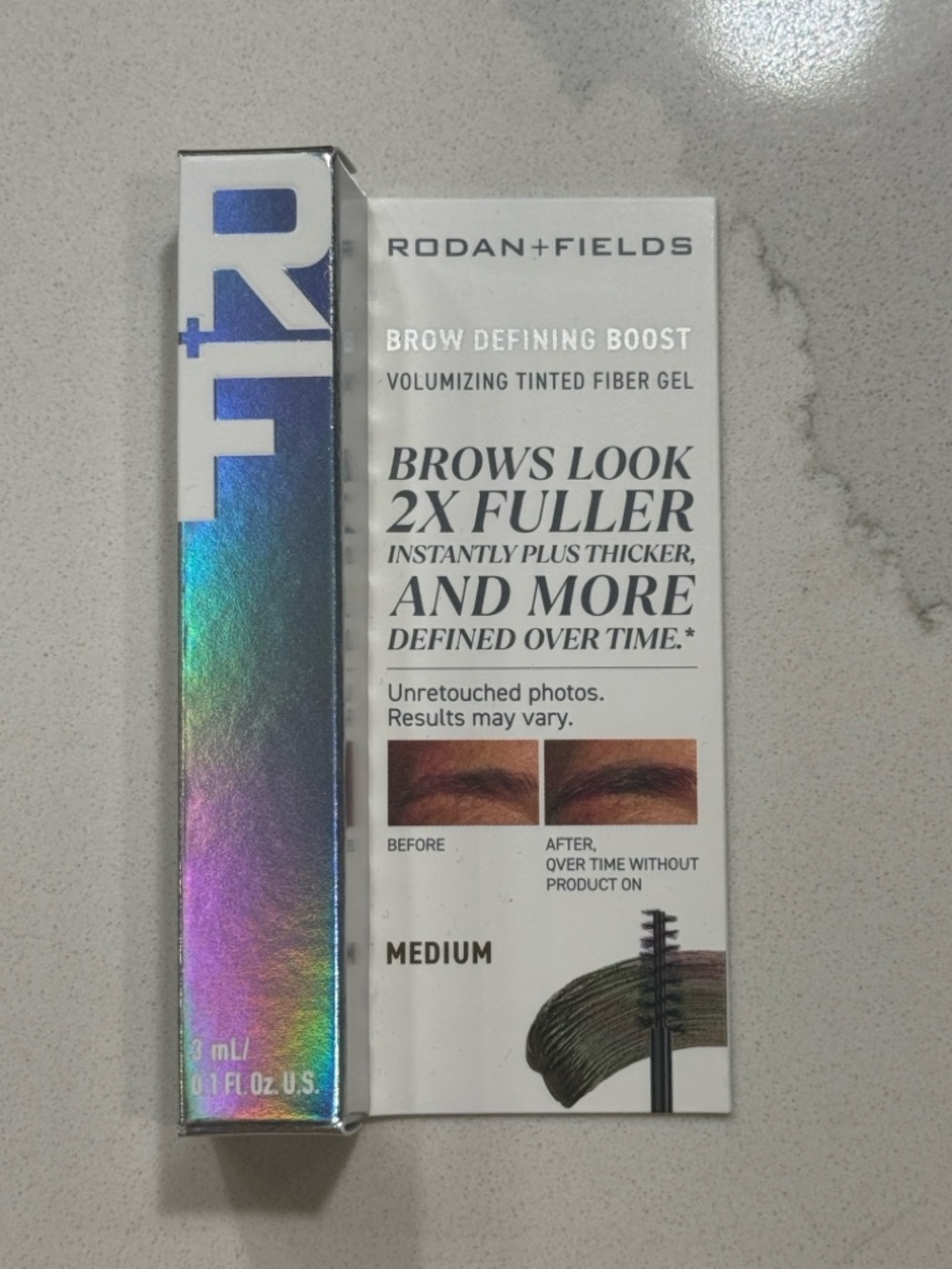 Rodan + Fields Brow Defining Boost Volumizing Gel — Medium for Blonde/Brown